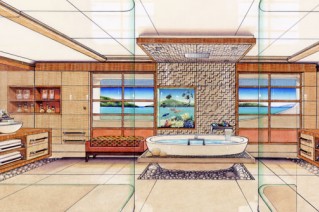 Francois Zuretti designed yacht Lyana interior